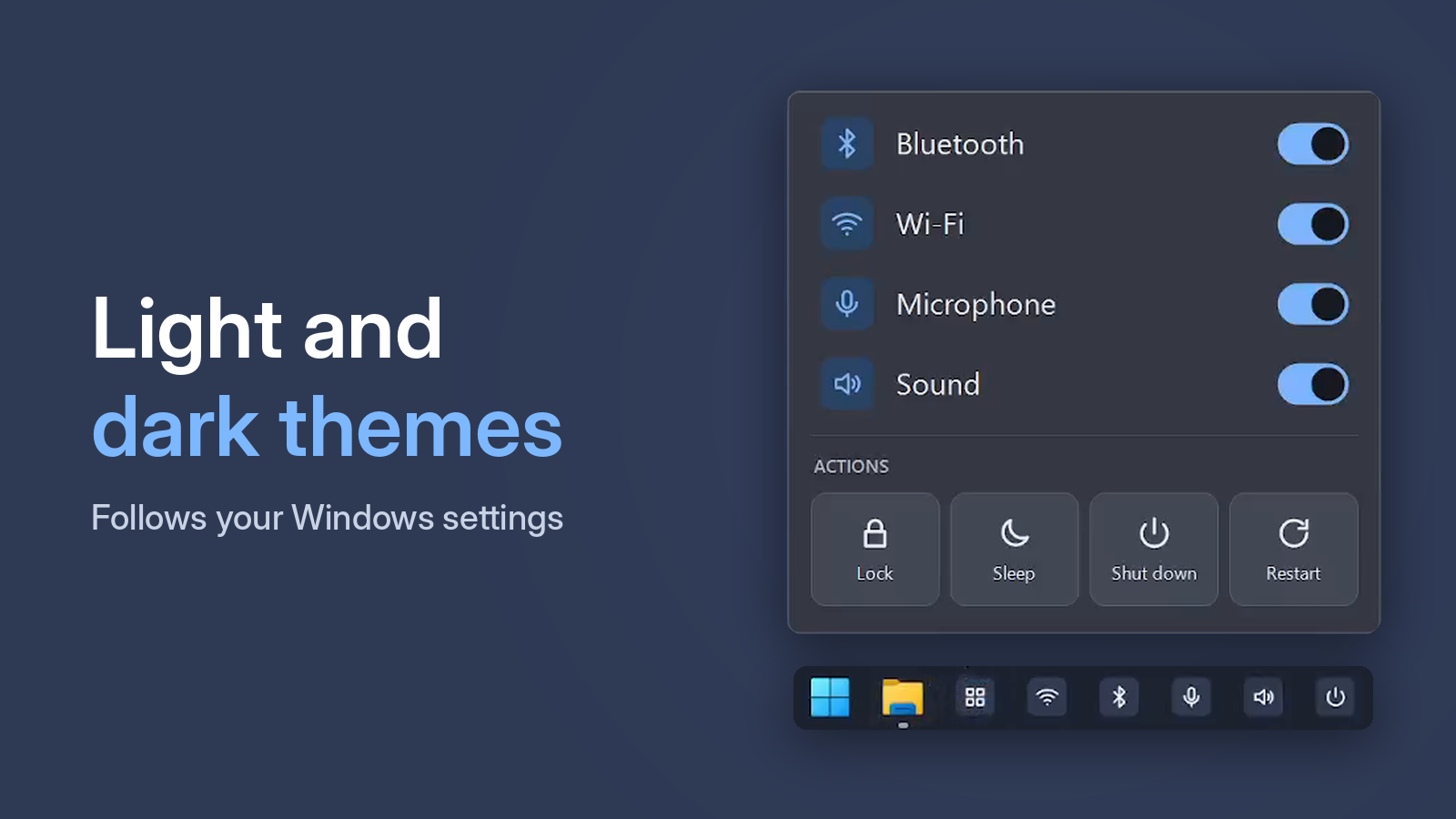 Windows dark theme